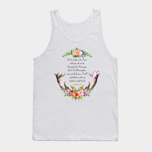 Isaiah 41:10 (Flowers and Butterflies) Tank Top